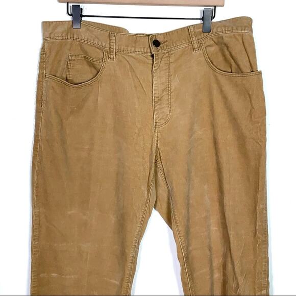 Michael Kors Classic brown tan straight leg corduroy jeans pants Men's size 36 - Picture 2 of 8